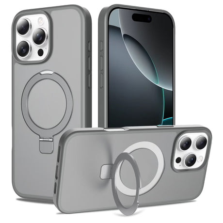 iPhone 16 Pro Max Shockproof Magnetic Case With Stand Holder