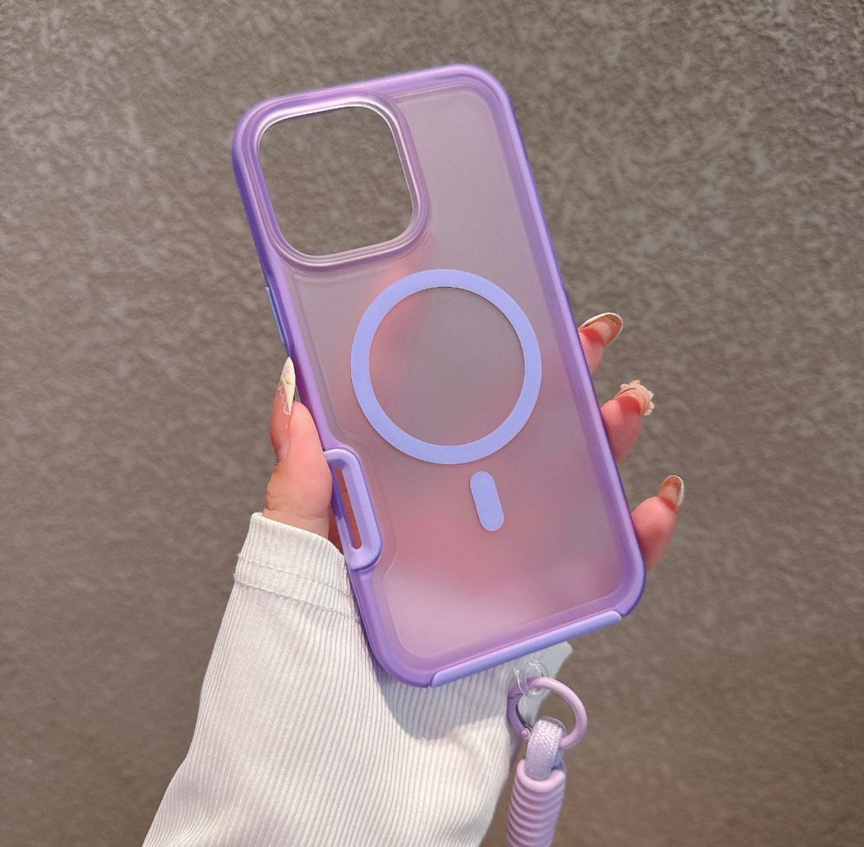 iPhone 16 Shockproof Magnetic Case Protective Cover With Short Rope