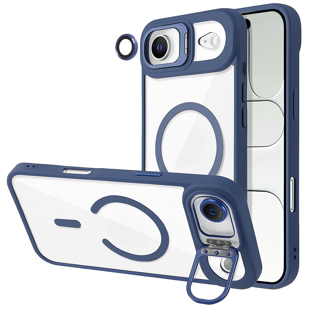 iPhone 17 Air MagSafe Case With Back Camera Stand Protective ShockProof Cover