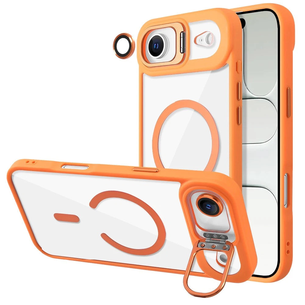 iPhone 17 Air MagSafe Case With Back Camera Stand Protective ShockProof Cover