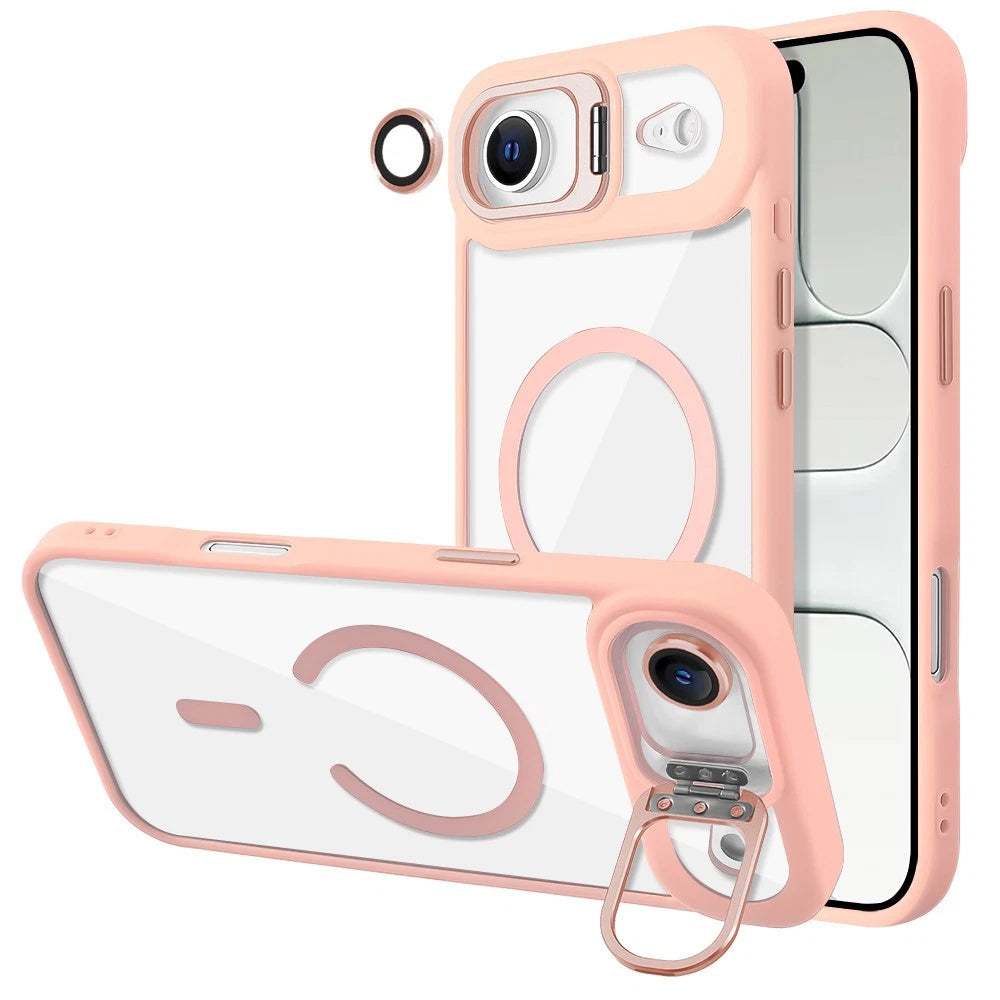 iPhone 17 Air MagSafe Case With Back Camera Stand Protective ShockProof Cover