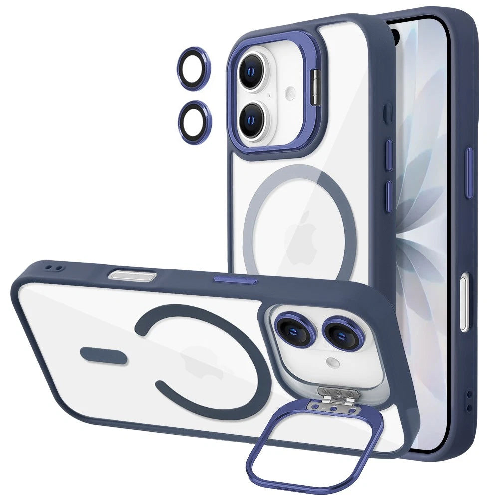 iPhone 17 MagSafe Case With Back Camera Stand Protective ShockProof Cover