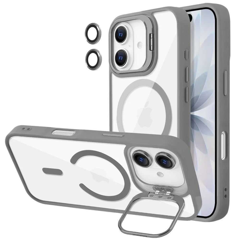 iPhone 17 MagSafe Case With Back Camera Stand Protective ShockProof Cover