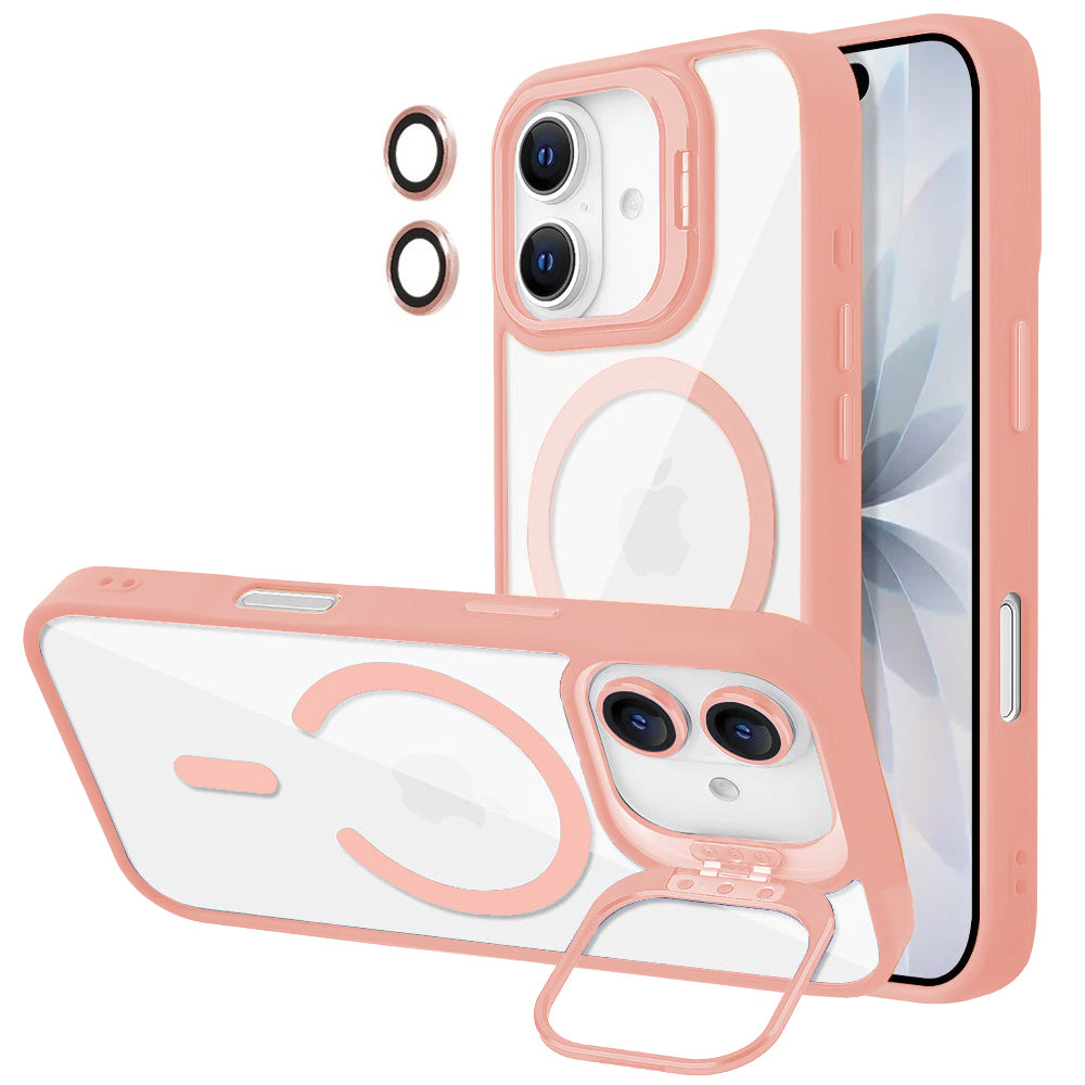 iPhone 17 MagSafe Case With Back Camera Stand Protective ShockProof Cover
