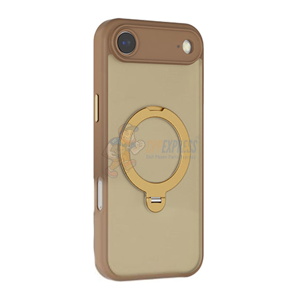 iPhone 17 Air Magnetic Case with 360° Rotating Stand Heavy duty Shockproof Cover