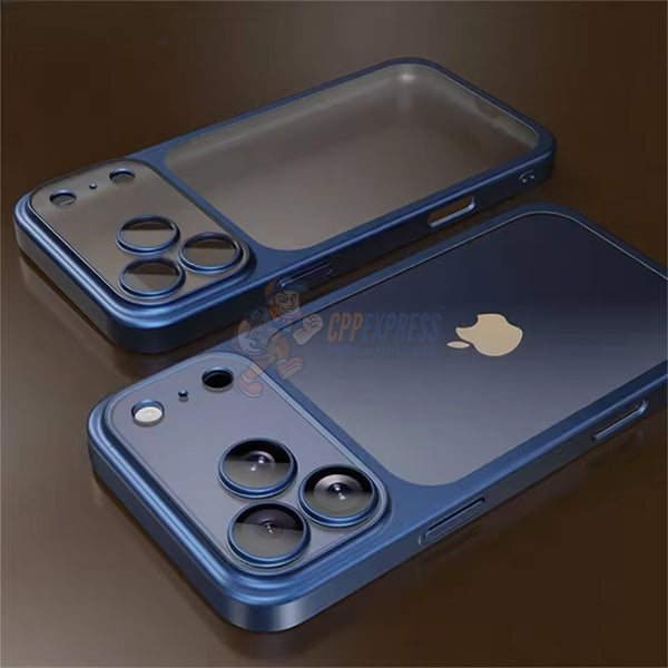 iPhone 17 Pro Max Frost Mist Coated Full Cover Lens Protection Shockproof Case