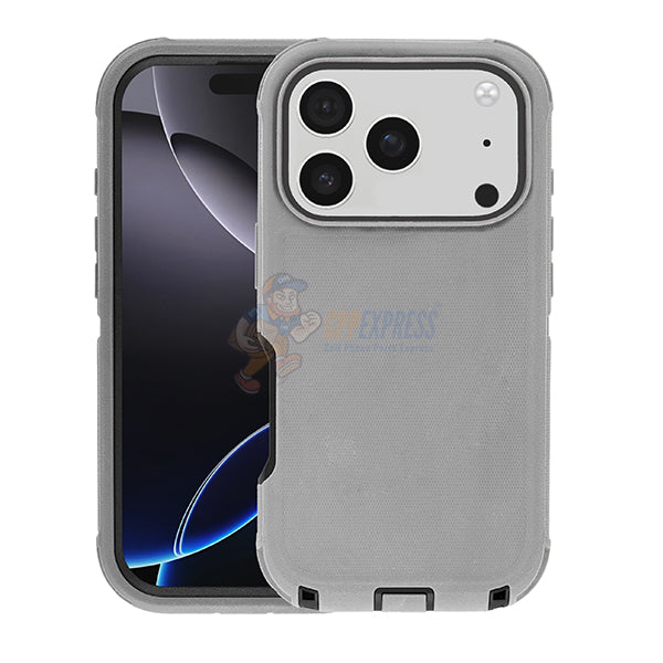 iPhone 17 Pro Max Heavy Duty Shockproof Rugged Protective Defender Case Cover