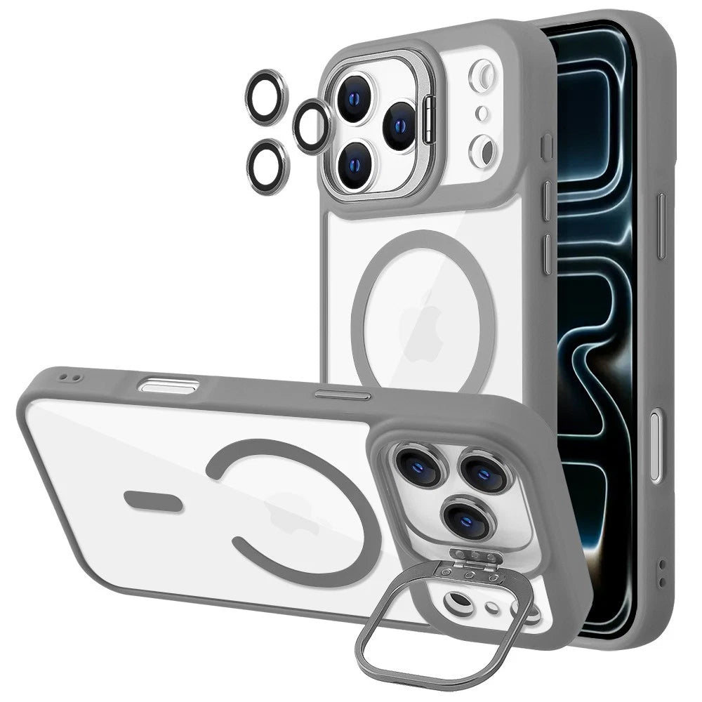 iPhone 17 Pro Max MagSafe Case With Back Camera Stand Protective ShockProof Cover