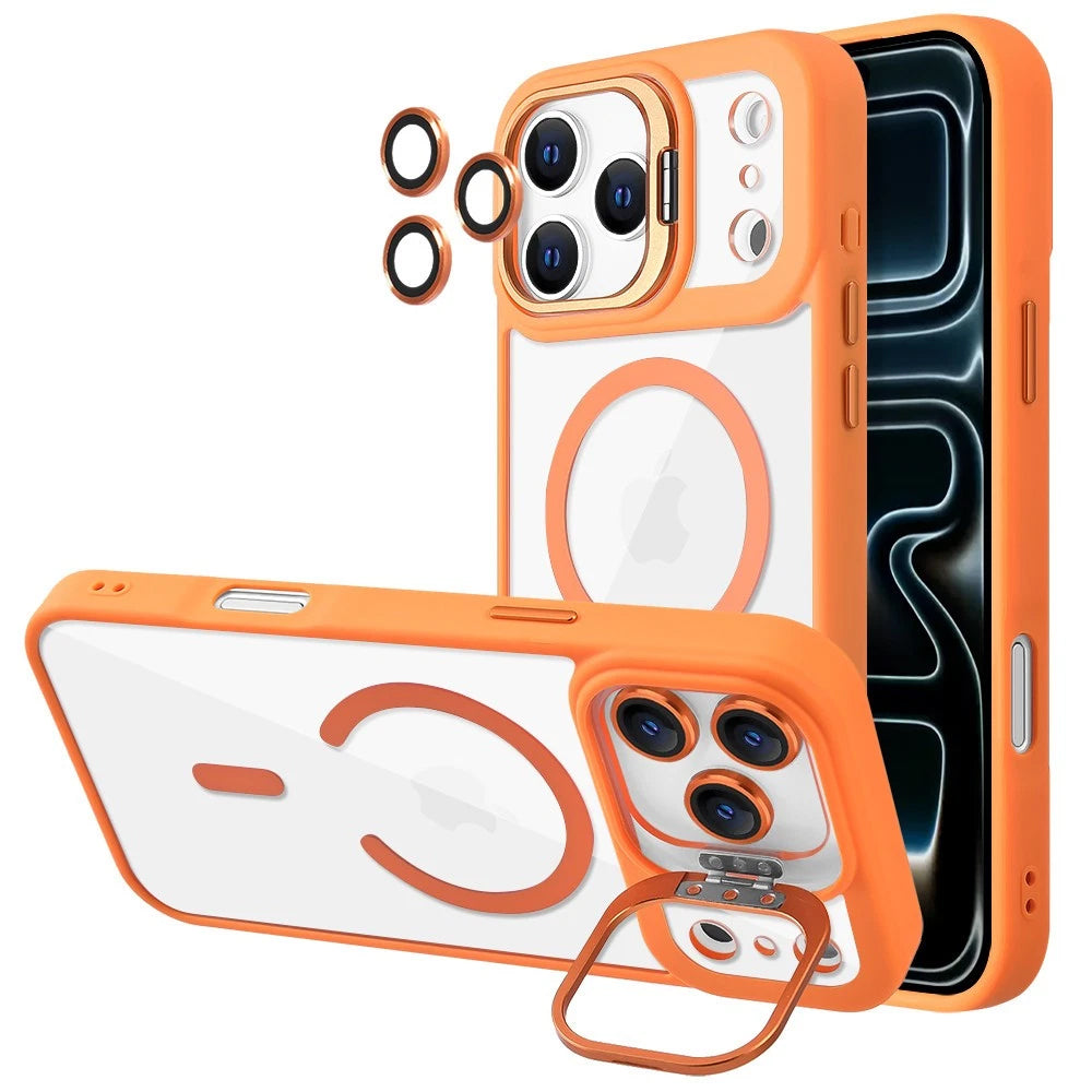 iPhone 17 Pro Max MagSafe Case With Back Camera Stand Protective ShockProof Cover