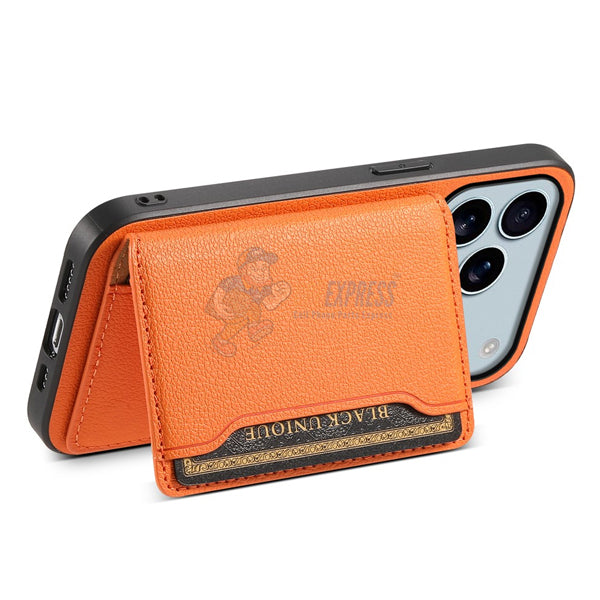 iPhone 17 Pro Max Wallet Flip Card Holder Kickstand Case Cover