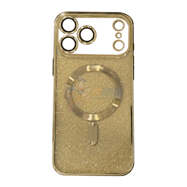 iPhone 17 Pro Max ShockProof 2 In 1 Glitter Magsafe Protective Case Cover