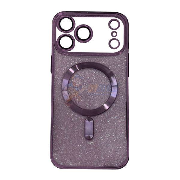 iPhone 17 Pro Max ShockProof 2 In 1 Glitter Magsafe Protective Case Cover