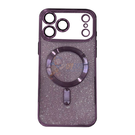 iPhone 17 Pro Max ShockProof 2 In 1 Glitter Magsafe Protective Case Cover