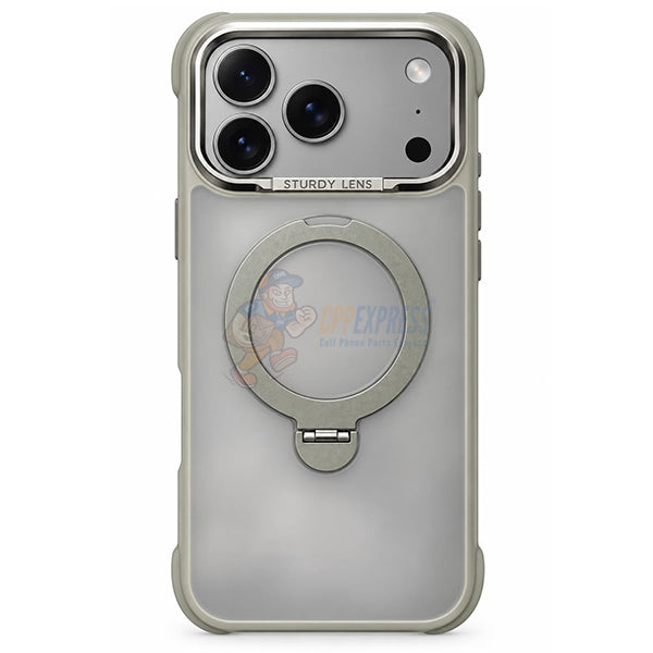 iPhone 18 Pro Shockproof Magnetic 360 Invisible Stand Holder Case
