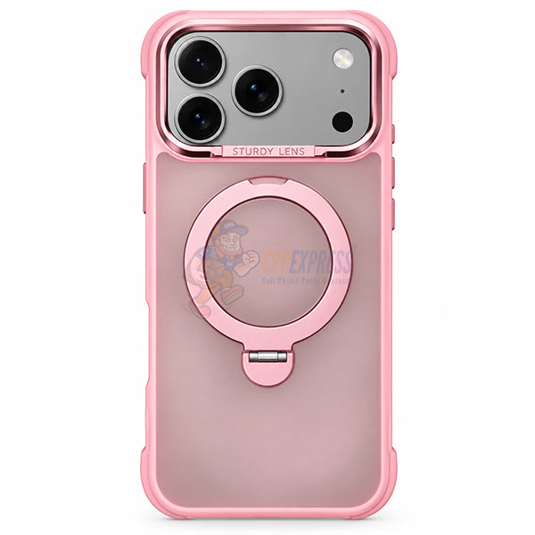 iPhone 18 Pro Shockproof Magnetic 360 Invisible Stand Holder Case