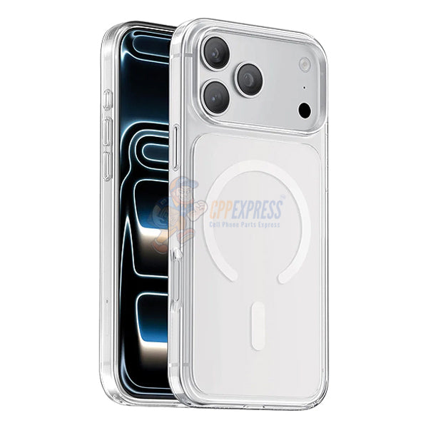 iPhone 18 Pro Shockproof Magsafe Magnetic Case Cover - Clear