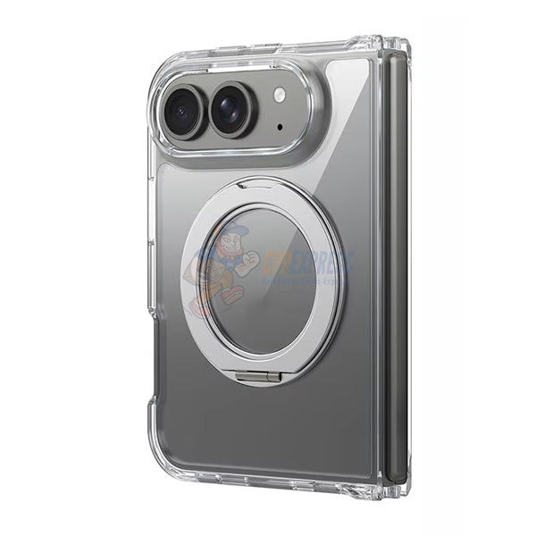 iPhone Duo Integrated Side Folding Stand Case Protective Shockproof Cover Clear
