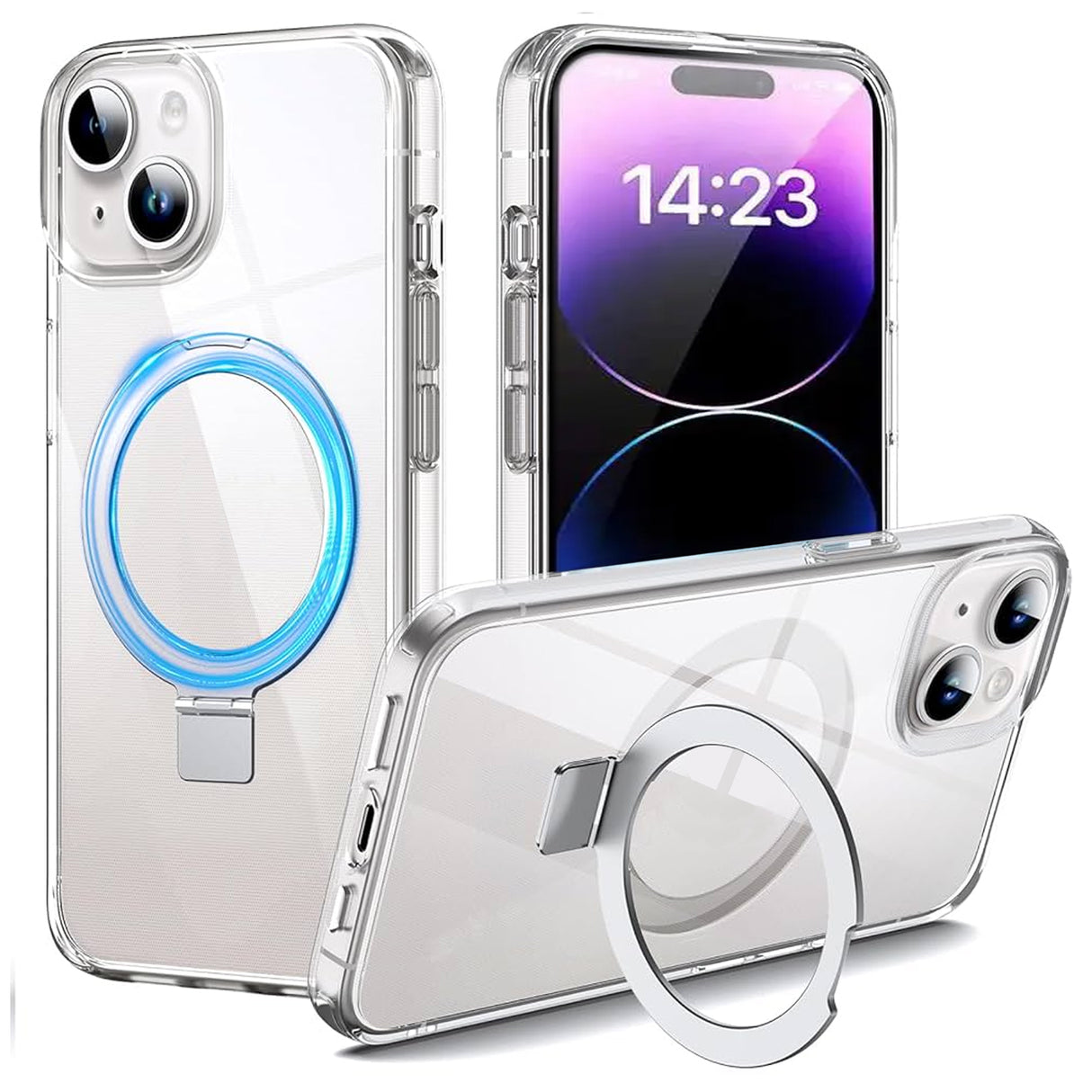 iPhone 13 / 14 Shockproof Magnetic Case With Stand Holder