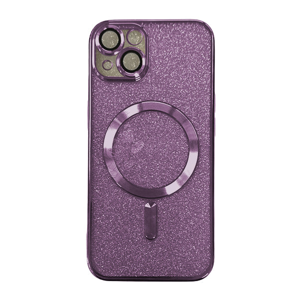 iPhone 13 / iPhone 14 ShockProof 2 In 1 Glitter Magsafe Protective Case Cover