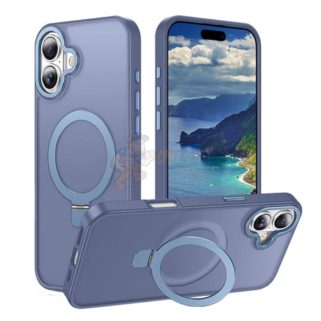 iPhone 16 Plus Shockproof Magnetic Case With Invisible Stand Holder