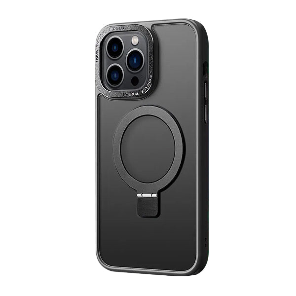 iPhone 16 Pro Max Shockproof Magnetic Case With Invisible Stand Holder