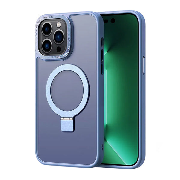 iPhone 16 Pro Max Shockproof Magnetic Case With Invisible Stand Holder