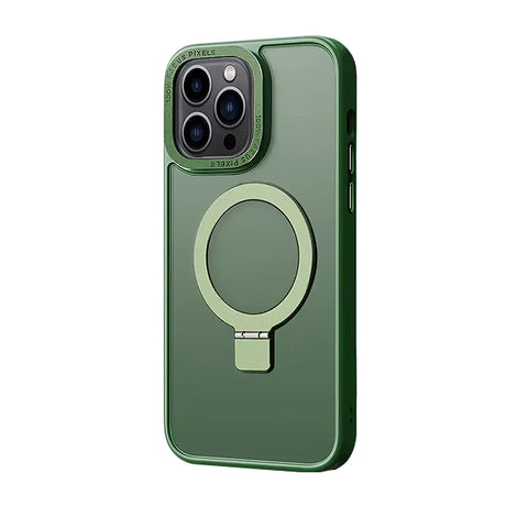 iPhone 16 Pro Max Shockproof Magnetic Case With Invisible Stand Holder