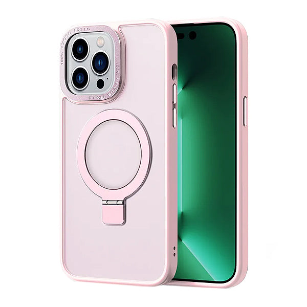 iPhone 16 Pro Max Shockproof Magnetic Case With Invisible Stand Holder