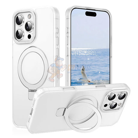iPhone 16 Pro Shockproof Magnetic Case With Invisible Stand Holder