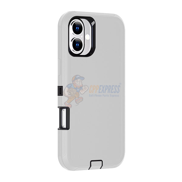 iPhone 16 Shockproof Heavy Duty Rugged Protective Defender Case Cover