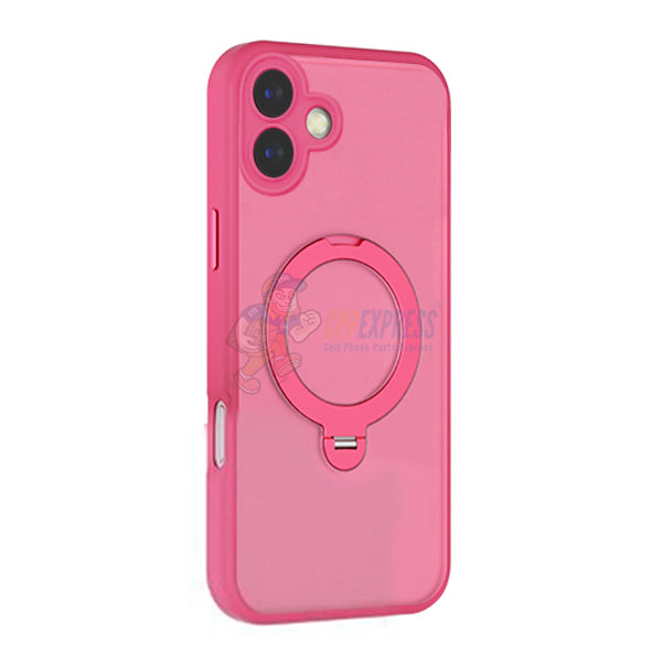 iPhone 17 Magnetic Case with 360° Rotating Stand Heavy duty Shockproof Cover