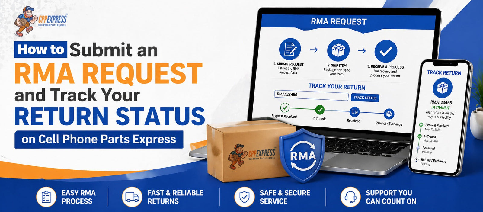 How to Submit an RMA Request and Track  Return Status CPP Express