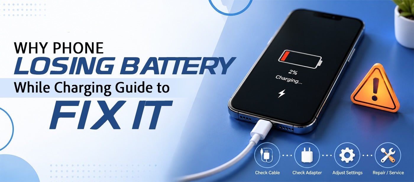 Why Phone Losing Battery While Charging, Guide to Fix It
