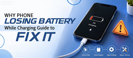 Why Phone Losing Battery While Charging, Guide to Fix It