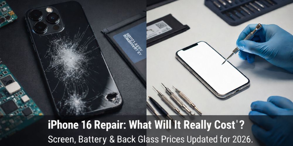 How Much Does It Cost to Repair an iPhone 16? Real Prices for Screen, Battery & Back Glass