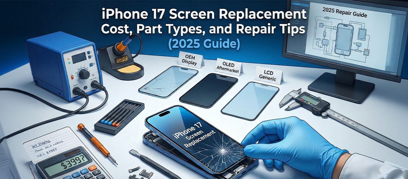 iPhone 17 Screen Replacement Cost, Part Types, and Repair Tips (2025 Guide)