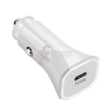 20W PD Fast Car Charger USB-C Power Delivery Quick Charge for iPhone & Android
