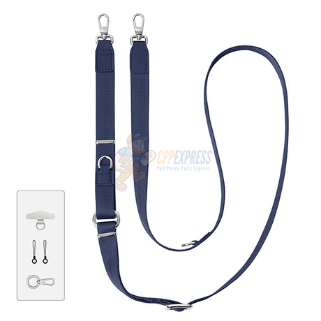 3-in-1 Triple-Function Adjustable Crossbody Lanyard Hands-Free Strap For iPhone