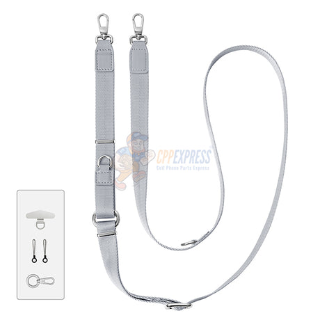 3-in-1 Triple-Function Adjustable Crossbody Lanyard Hands-Free Strap For iPhone