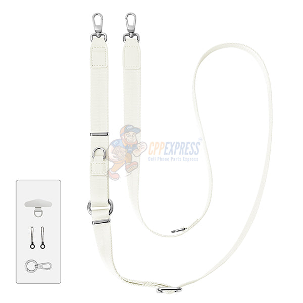 3-in-1 Triple-Function Adjustable Crossbody Lanyard Hands-Free Strap For iPhone