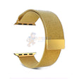 Stainless Steel Milanese Mesh Loop Magnetic Metal Band For Apple Watch 38mm Gold