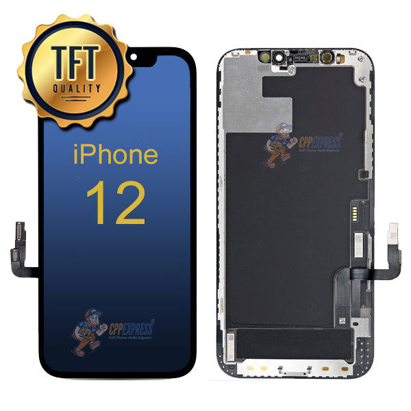 iPhone 12 / 12 Pro - TFT LCD Display Touch Screen Digitizer Assembly - Black