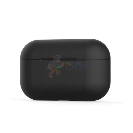 Airpods Pro Premium Protective Shockproof Silicone Charging Shell Case Cover - Black