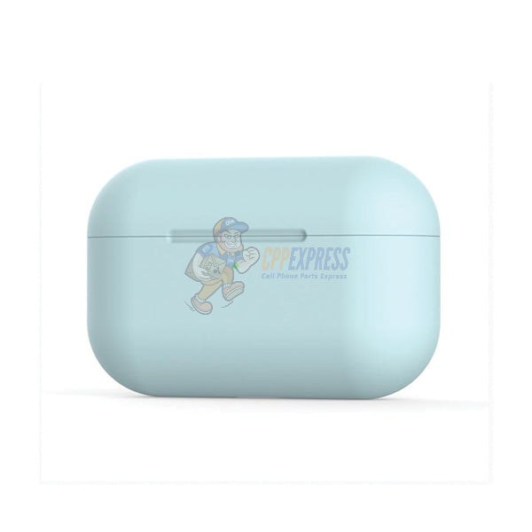 Airpods Pro Premium Protective Shockproof Silicone Charging Shell Case Cover - Light Blue