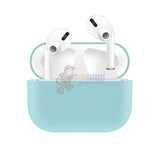 Airpods Pro Premium Protective Shockproof Silicone Charging Shell Case Cover - Light Blue