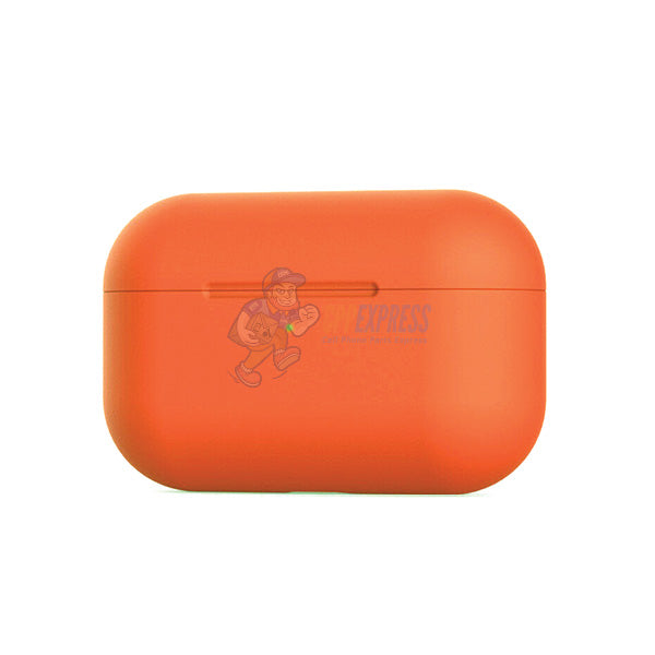 Airpods Pro Premium Shockproof Protective Silicone Soft Charging Shell Case Cover - Orange