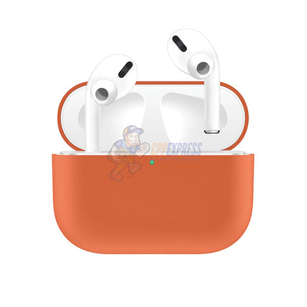 Airpods Pro Premium Shockproof Protective Silicone Soft Charging Shell Case Cover - Orange