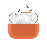 Airpods Pro Premium Shockproof Protective Silicone Soft Charging Shell Case Cover - Orange