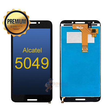 Alcatel 5049 LCD Touch Screen Digitizer with Assembly without Frame - Black