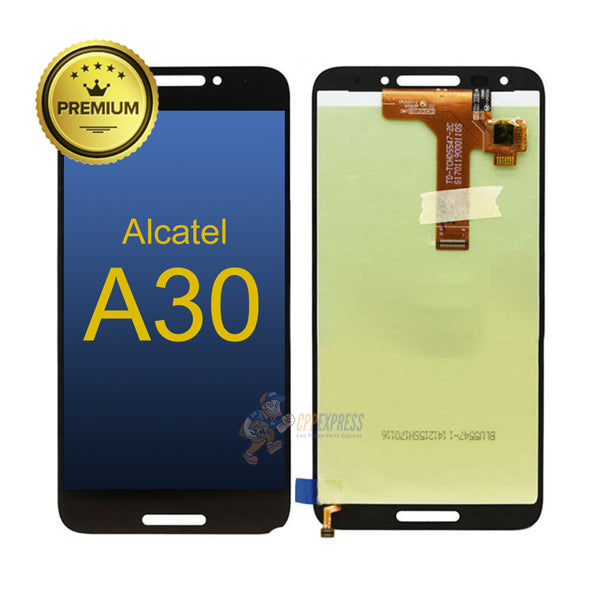 Alcatel A30 Revvl LCD Touch Screen Digitizer with Assembly without Frame - Black